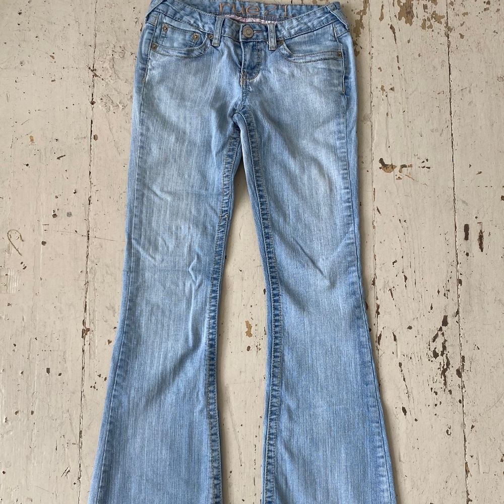 Rue 21 Light Wash Blue Jeans Flares Size 1-2